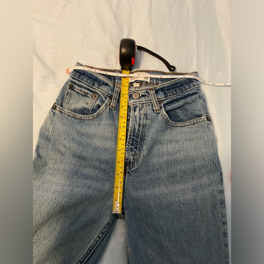 Abercrombie & Fitch Curve Love Ultra High Rise 90s Straight Jean 23 extra short - Picture 7 of 9
